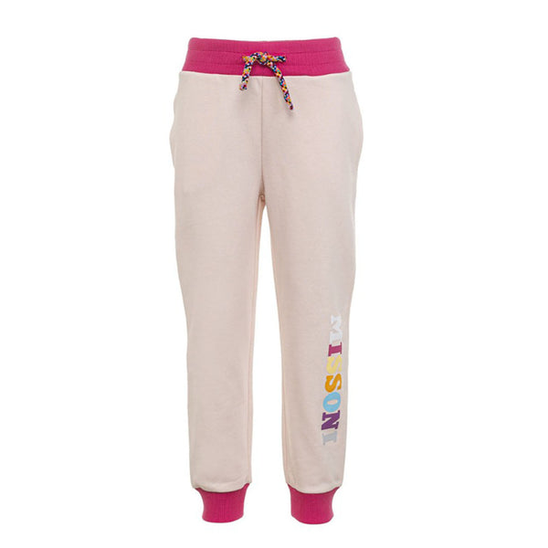 Girls White Logo Jogger