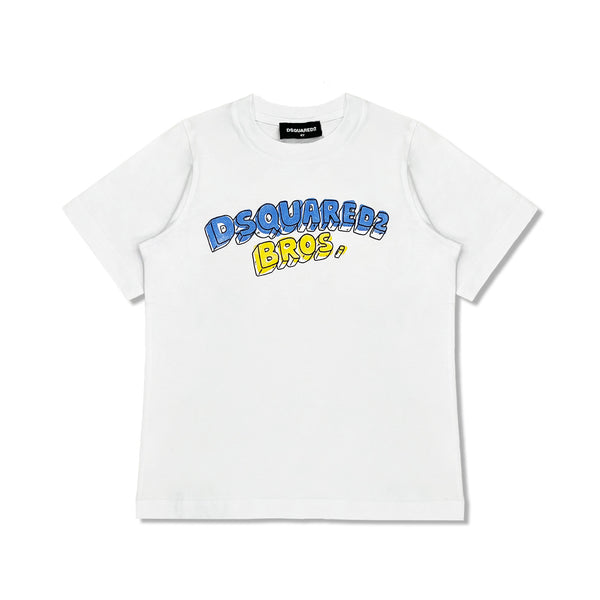 Unisex White Logo-Print T-Shirt