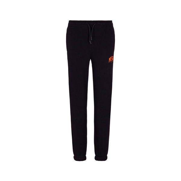 Boys Black Cotton Joggers