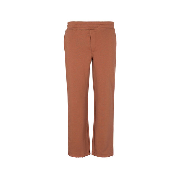 Boys Beige Logo-patch Elasticated Trackpant