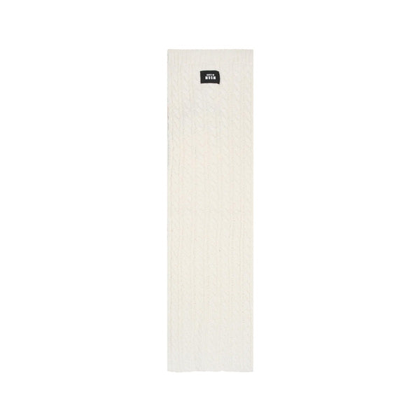 Kids Ivory Scarf With Logo