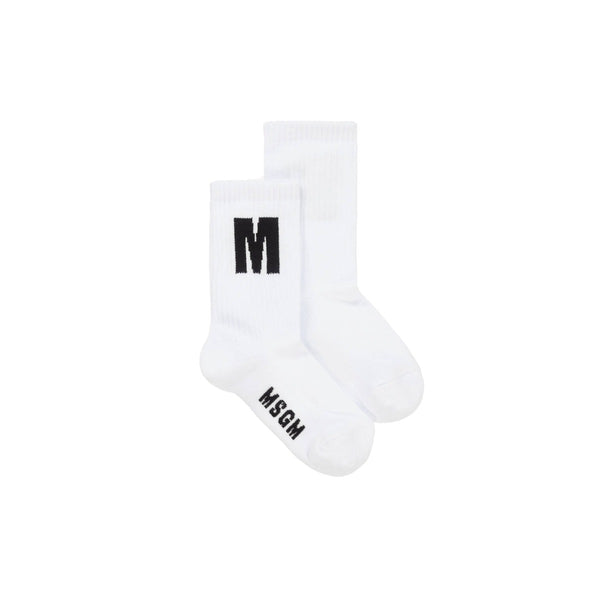 Kids White Cotton Socks
