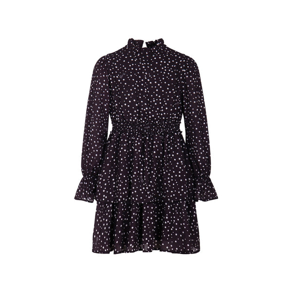 Girls Black Georgette Dress
