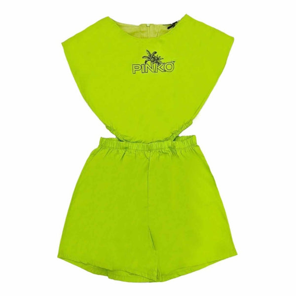 Girl Green Cotton Short set