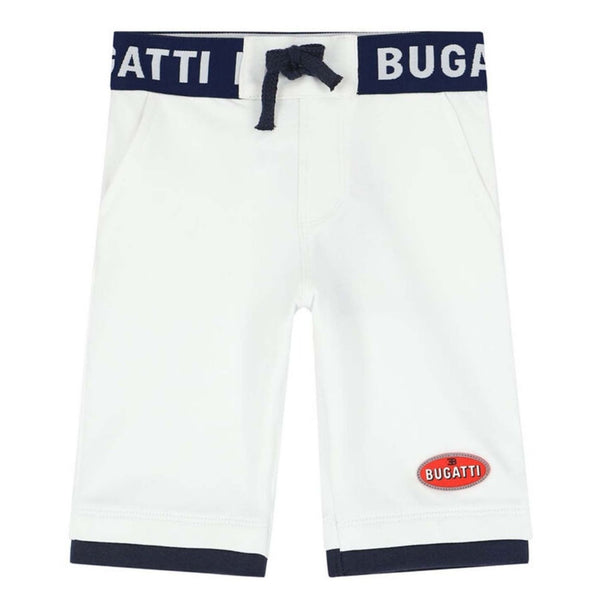Baby Boys White Logo Shorts