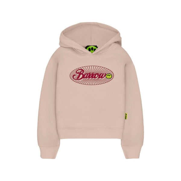 Unisex Cream Logo-Print Hoodie