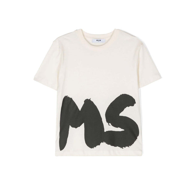 Unisex White Logo-Print Cotton T-Shirt