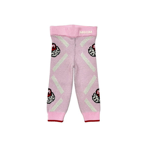 Baby Girls Pink Cat-Print Trouser