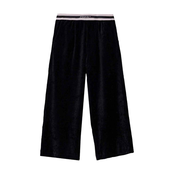 Girls Black Straight-Fit Trouser