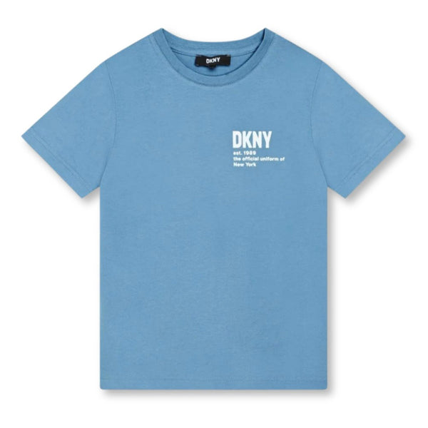 Boys Blue Logo-Print Organic-Cotton T-shirt