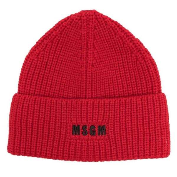Red Wool Logo Hat