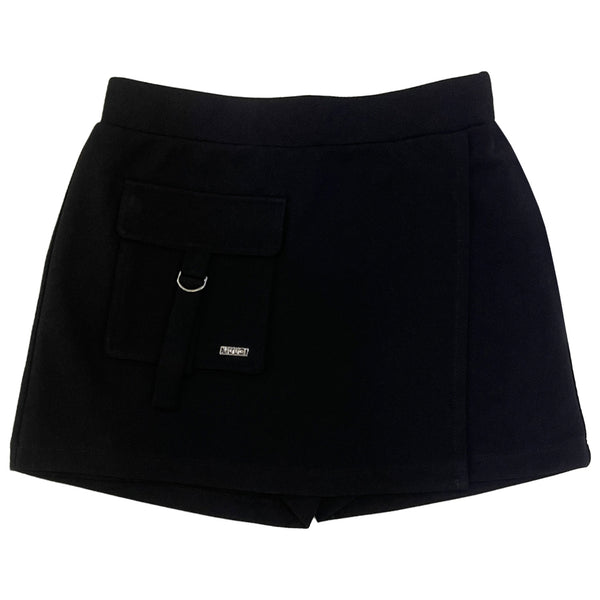 Girls Black Sleek Design Skirt
