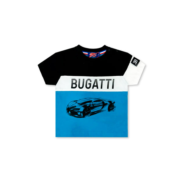 Baby Boys Black & Blue Cotton T-Shirts