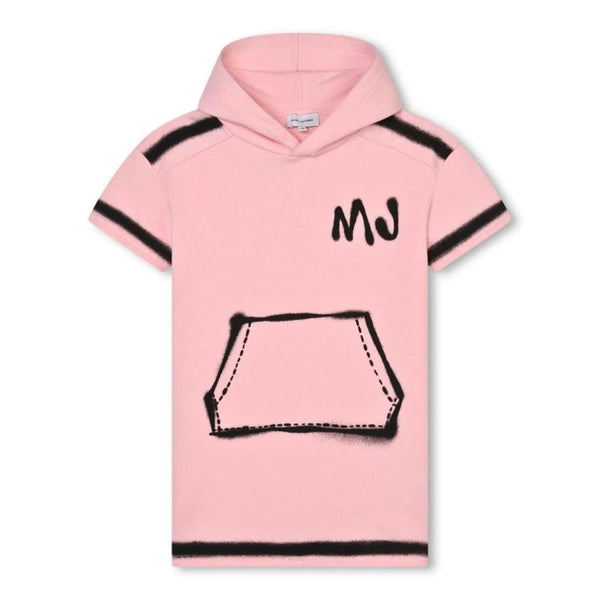 Girls Pink Logo-Print Cotton Dress