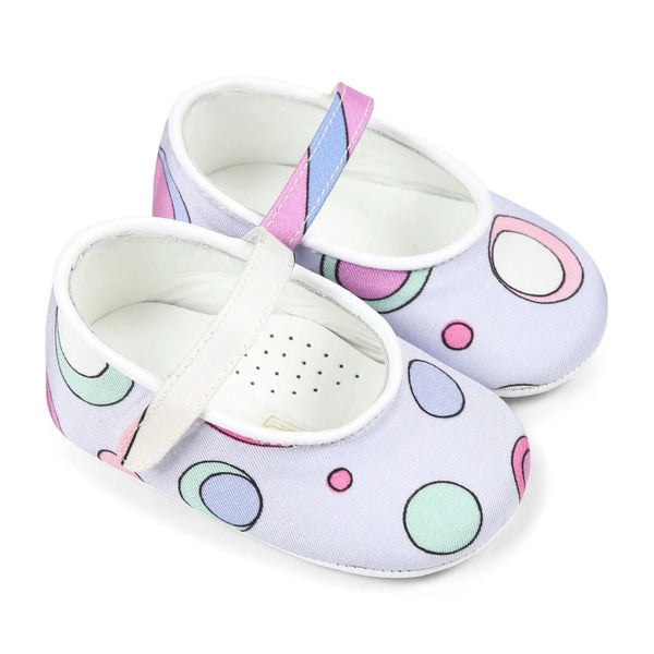 Baby Girls Pink Printed Ballet Flats