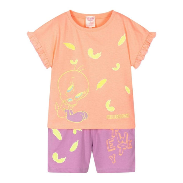 Girls Pink & Purple Looney Tunes Pyjamas