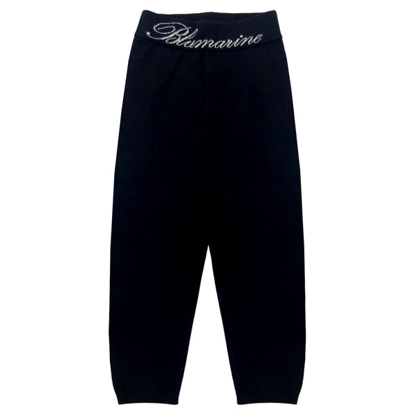 Girls Black Logo-Print Leggings