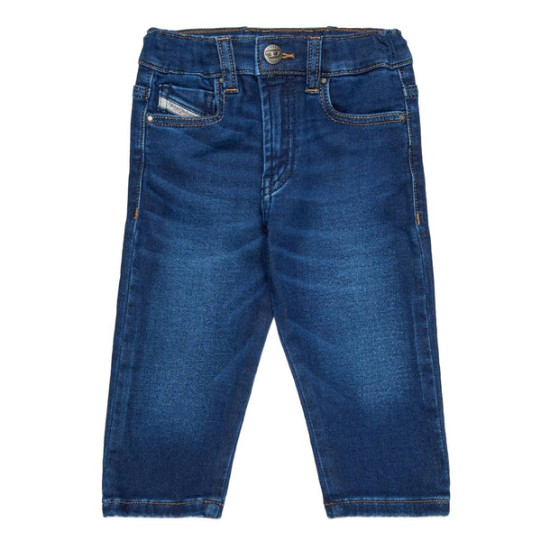 Baby Unisex Denim Blue Street Feet Jeans