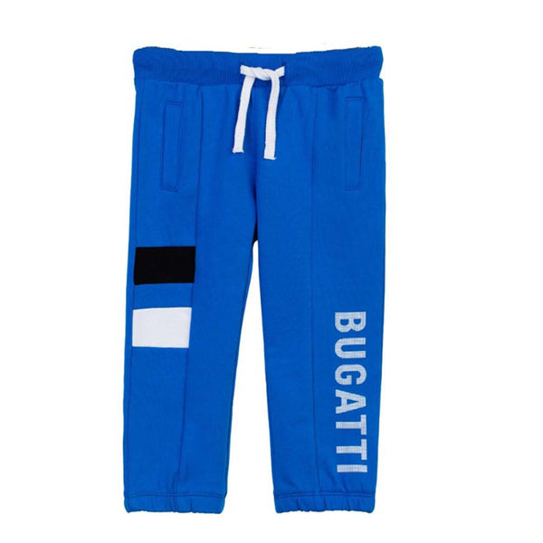 Boys Blue Joggers With Logo
