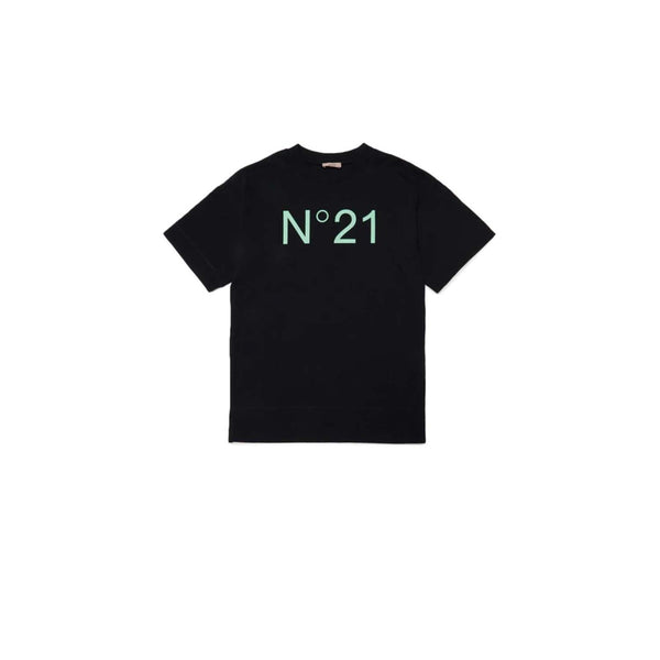 Girls Black Logo Print T-Shirt