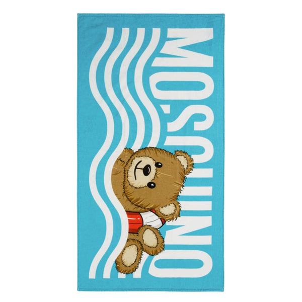 Unisex Blue Cotton Beach Towel (140cm)