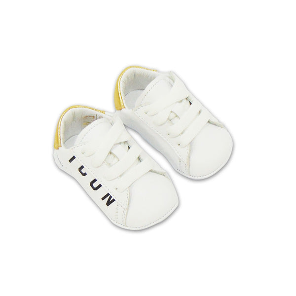 Cute White Sneakers For Baby By Dsquared2 Icon