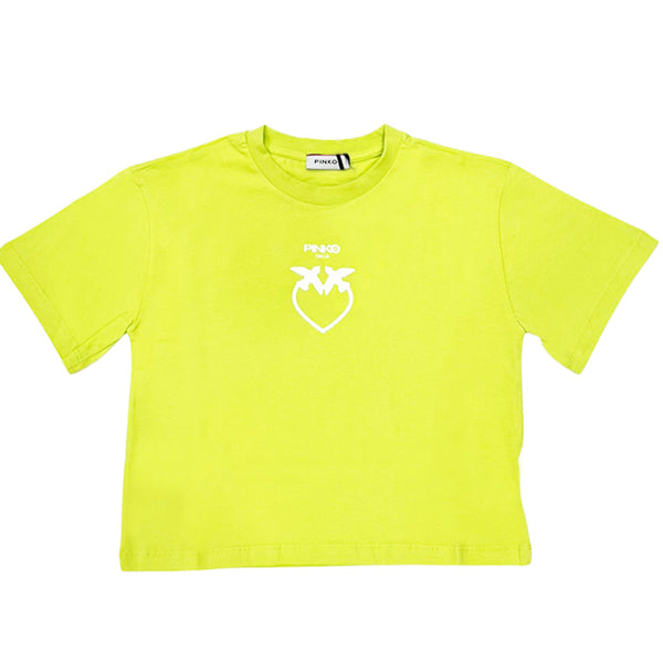 Girl Green Cotton T-Shirt