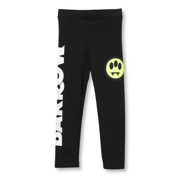 Girls Black Stretch Jersey Leggings