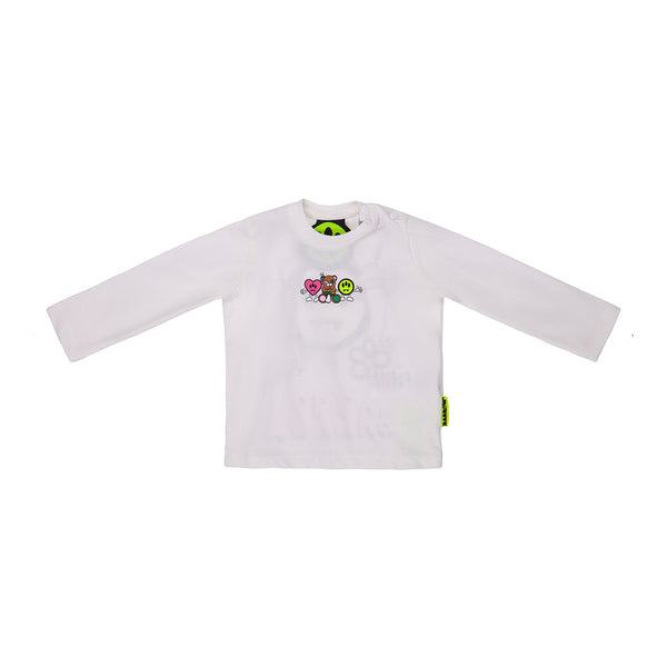Baby Kids White Full Sleeves T-shirt