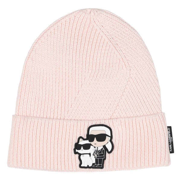 Girls Pink Knitted Beanie