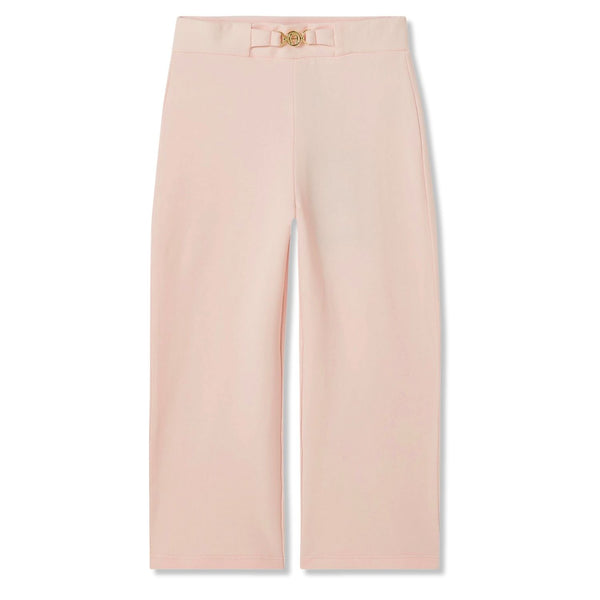 Baby Girls Pink Logo-Wide Leg Trousers