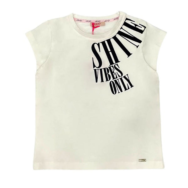 Shine White Girls T-Shirts