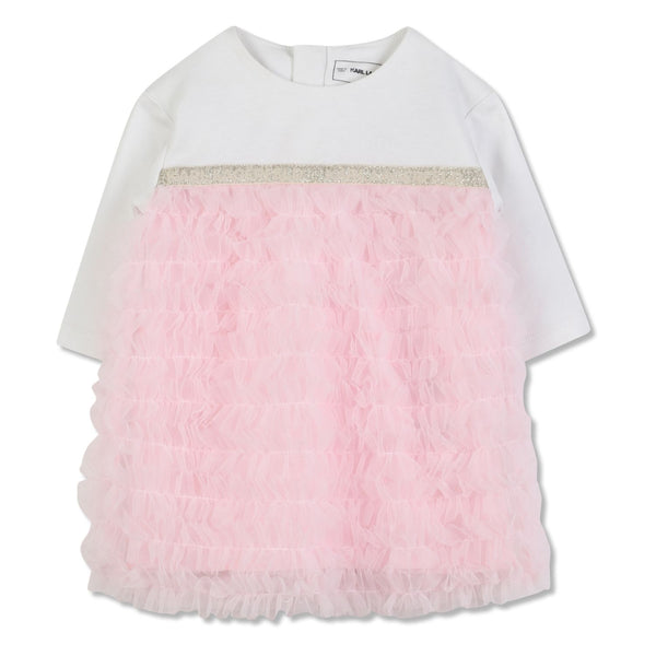 Baby Girls Pink Ruffled Dress
