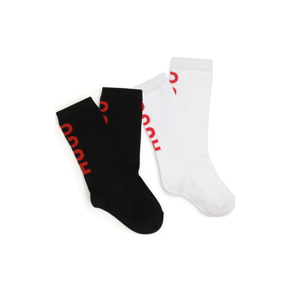 Kids Black & White Logo Socks Set