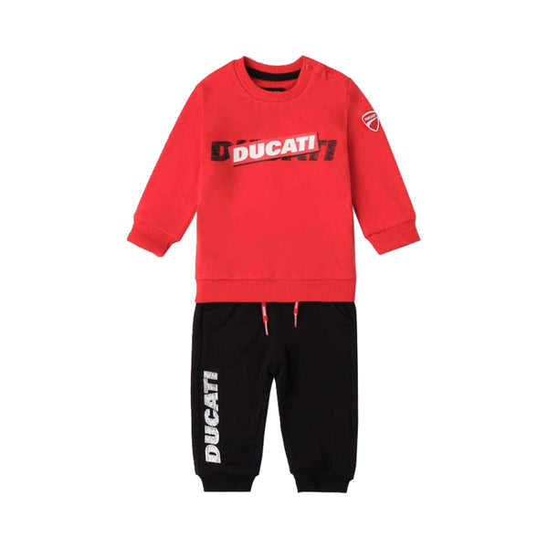 Baby Boys Red & Black Tracksuit