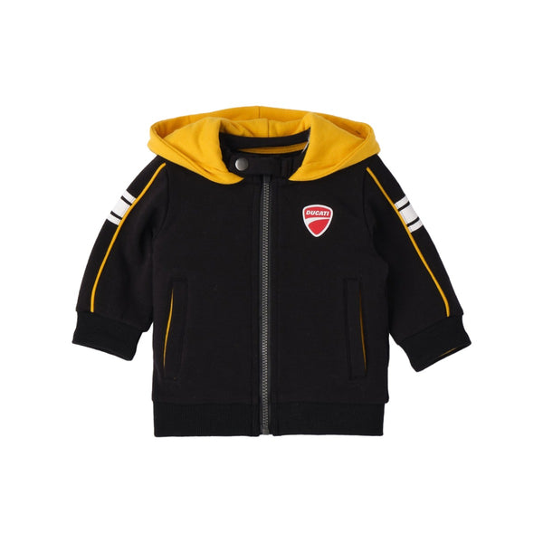 Baby Boys Black Zip-Up Hoodie