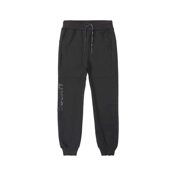 Boys Black Logo Print Jogger