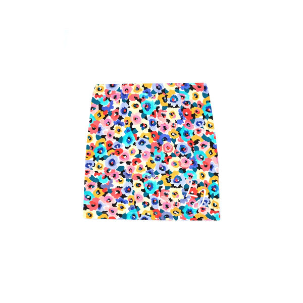 Girls Multicolor Floral Print Skirt