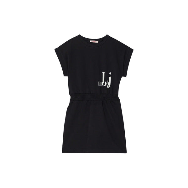 Girls Black Cotton Dress