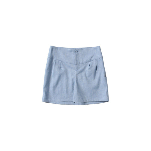 Girls Blue Cotton Shorts