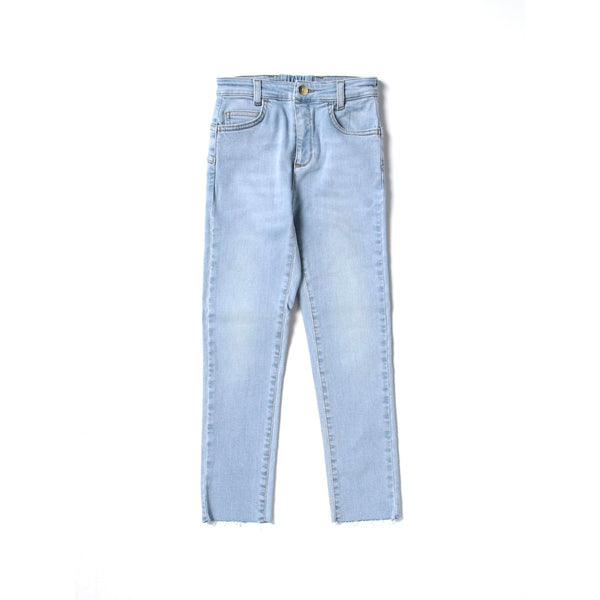 Girls Blue Cotton Shorts