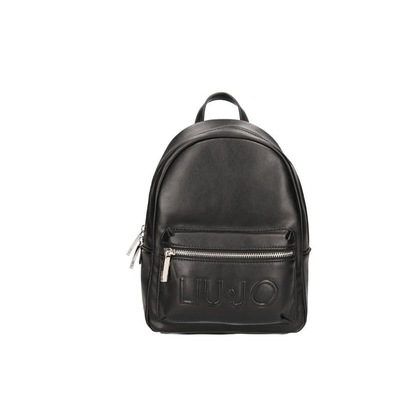 Girls Black Logo Backpack
