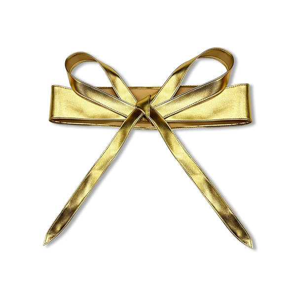 Girls Gold Polyester Belt