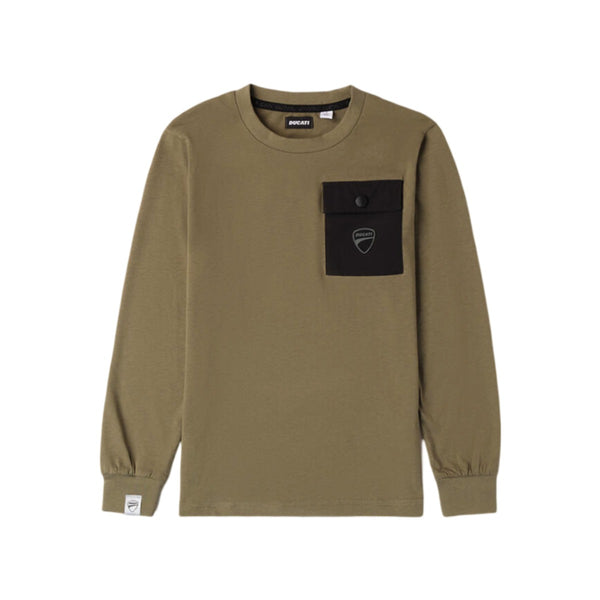 Boys Green Logo-Patch Cotton T-Shirt