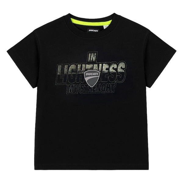 Boys Black Graphic Logo-Print T-shirt