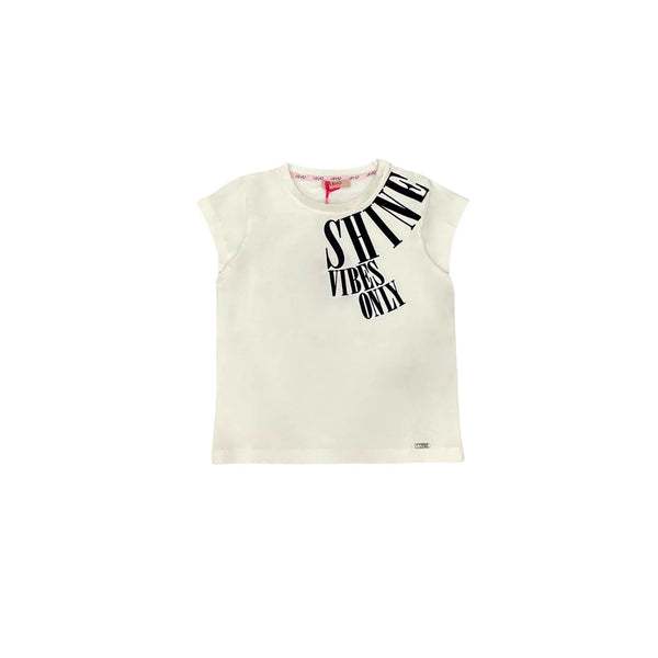 Shine White Girls T-Shirts