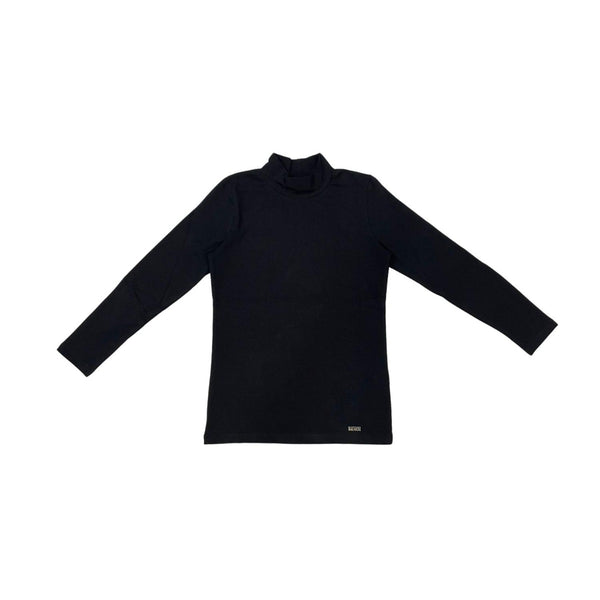 High Neck Black T-shirt For Girls