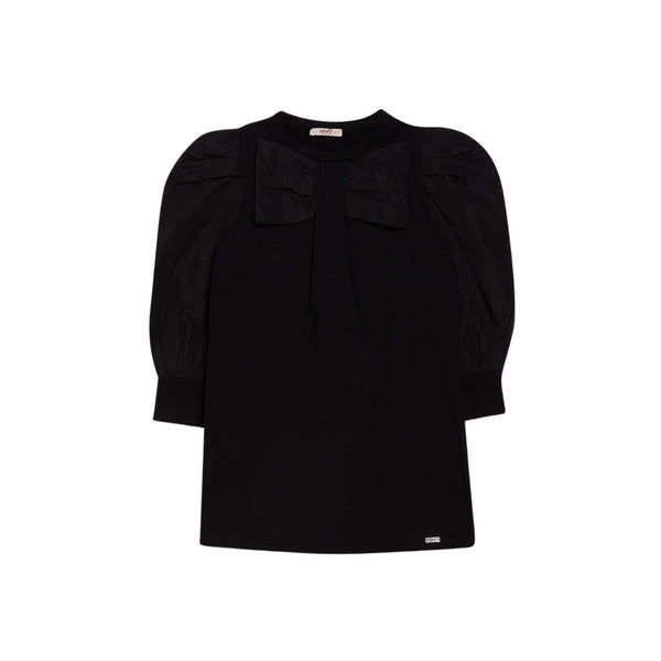 Black Fleece And Taffeta Dress