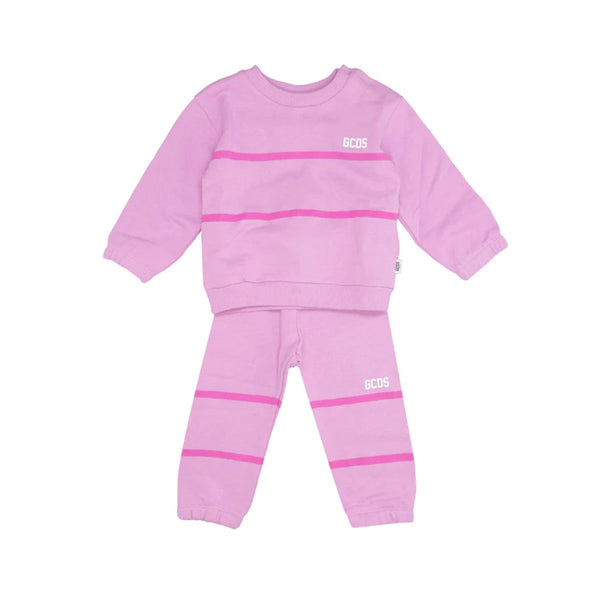 Baby Kids Pink Logo Print Tracksuit