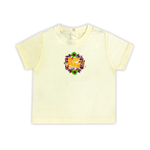 Baby Girls Ivory Pegaso-Motif Cotton T-shirt